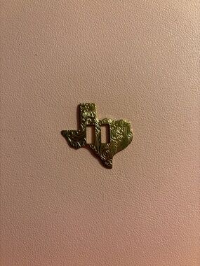 Embossed Gold Texas State Accent